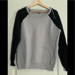 Grey and black sweater